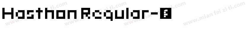 Hasthon Regular字体转换